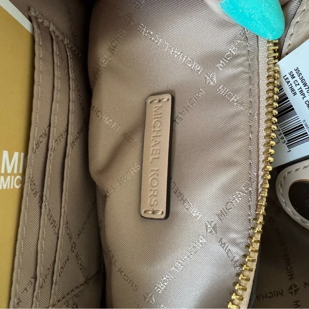 Michael Kors Tan Leather Shoulder Bag - Picture 9 of 9
